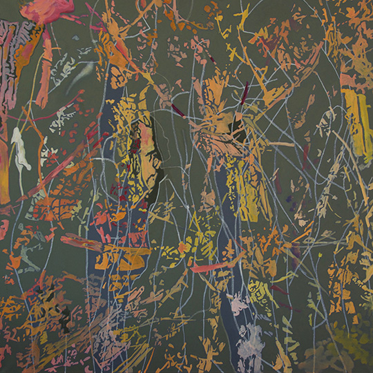 April 2015, Öl auf Leinwand, 160 × 160 cm, 2015
