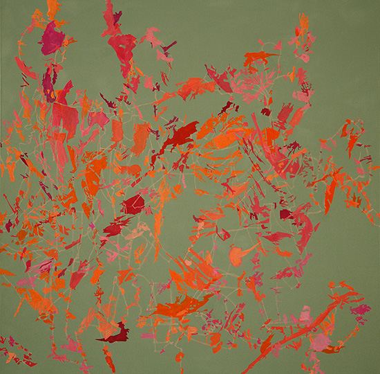 Okt 4, 2004, Öl auf Leinwand, 218 × 218,5 cm, 2004
